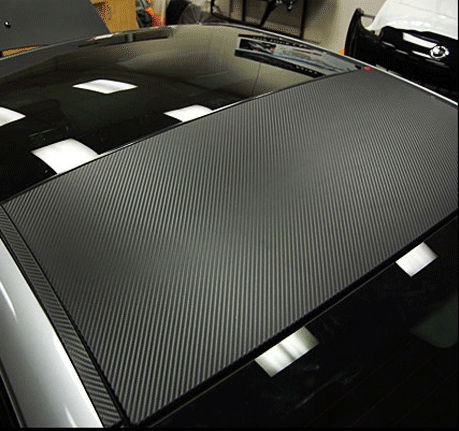 Car Tape Stickers Carbon 180 x 10cm for Car Trunk in Black Color 1pcs