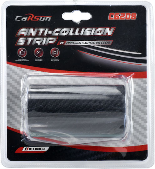 Car Tape Stickers Carbon 180 x 10cm for Car Trunk in Black Color 1pcs