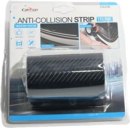 Car Tape Stickers Carbon 180 x 10cm for Car Trunk in Black Color 1pcs