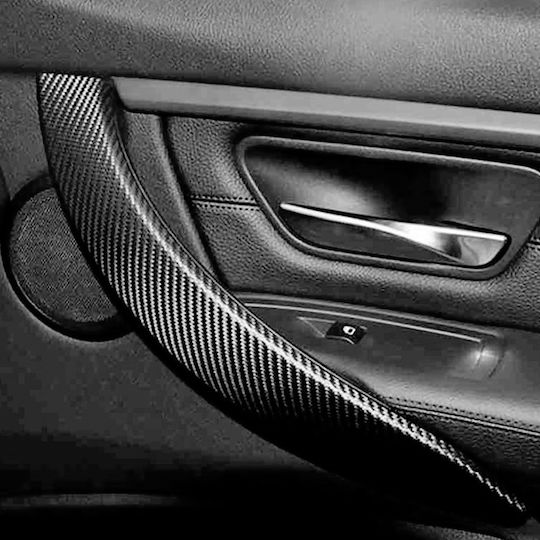 Car Tape Stickers Carbon 180 x 10cm for Car Trunk in Black Color 1pcs