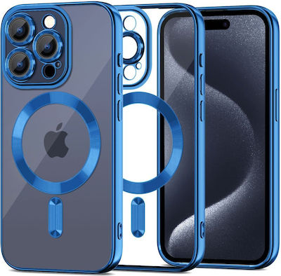 Tech-Protect Magshine Umschlag Rückseite Silikon Navy (iPhone 15 Pro)