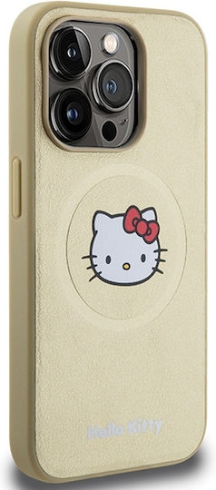 Hello Kitty Back Cover Plastic Gold (iPhone 14 Pro Max)