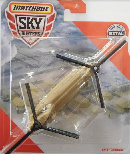 Mattel Skybusters Planes CH-47 Chinook Matchbox Airplane for 3+ years+ Years