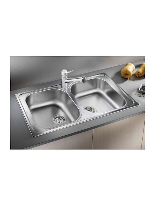 Blanco Tipo 8 511924 Drop-In Мивка Inox Ш86xД50см Сив