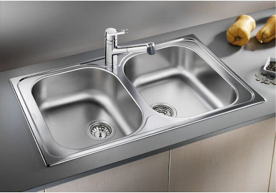 Blanco Tipo 8 Drop-In Inox Μ86xΠ50см Сив Blanco Tipo 8 Drop-In Inox Μ86xΠ50см Сив