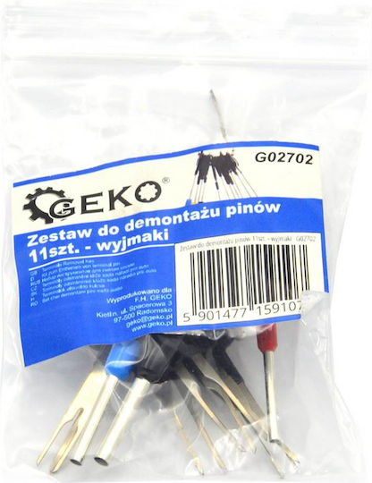Set 11 Extractors Geko Multifunctional Black Silver