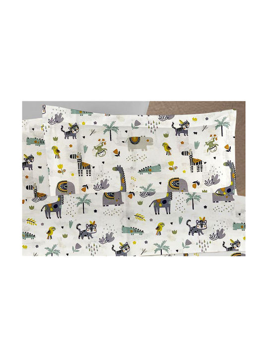Dimcol Kids Duvet Single Kids Zoo White-grey 160x240cm