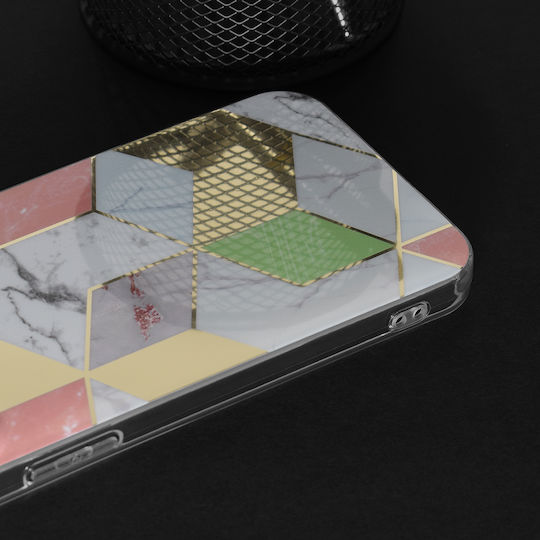 Techsuit Marble Задна корица Силикон Лилав (Oppo A78 4G - Oppo)