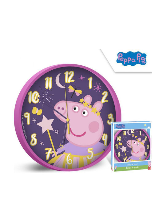 Kids Licensing Kinder Wanduhr Peppa Pig