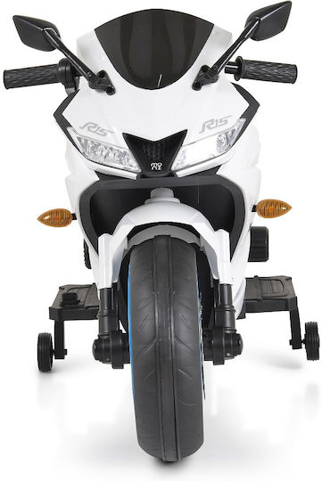 Kids Motorbike Inspired BO Painting Electric 12 Volt White