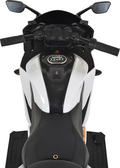 Kids Motorbike Inspired BO Painting Electric 12 Volt White
