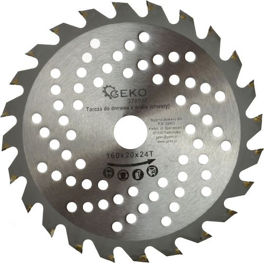 Geko Δίσκος Κοπής Ξύλου 160mm