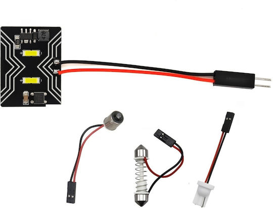 Panel 2 Led 12v T10 Sv8.5 T4w Ba9s C5w W5w Canbus 950lm 1 Pc