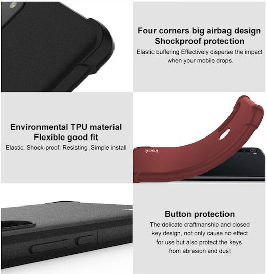 Imak Straight Edge Back Cover Σιλικόνης Κόκκινο (OnePlus 12R)