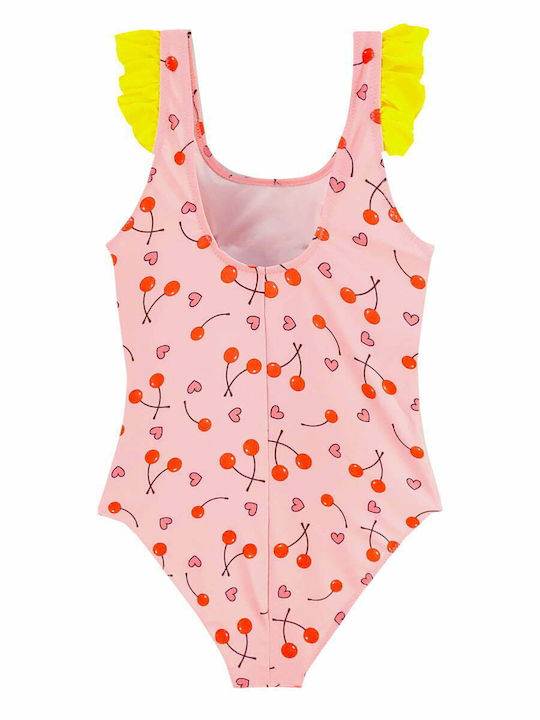 Blumiger Einteiler-Badeanzug für Kinder mit Rüschen und Einhorn-Designs