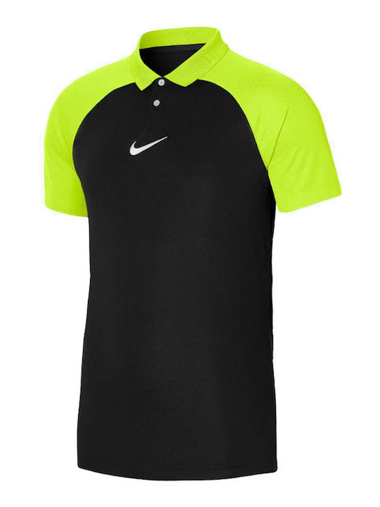 Nike Academy Pro Men's Athletic Short Sleeve Blouse Dri-Fit with Buttons Black