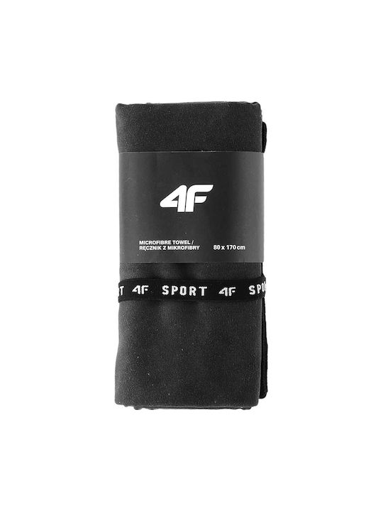 4F Microfiber Black Gym Towel 80x170cm