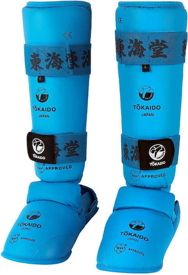 Tokaido WKF Approved Shin And Instep Protector Protectii pentru genunchi Adulți Albastru