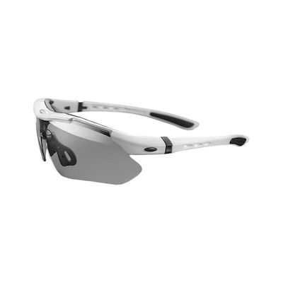 Rockbros Cycling Glasses with White Frame & Photochromic Lenses