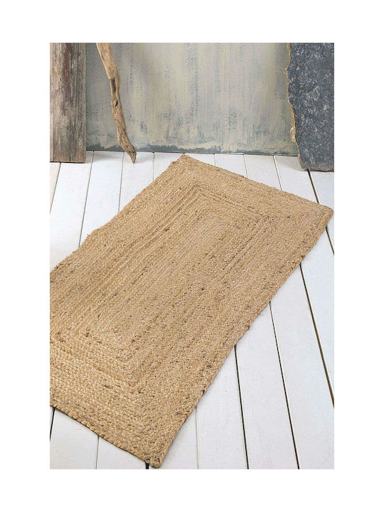Rythmos Rattan Χαλί Ορθογώνιο Καλοκαιρινό Ψάθινο 01 Natural 60x120cm