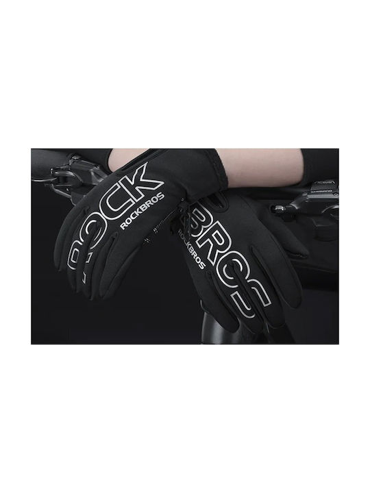 Rockbros Full Finger Cycling Gloves Black