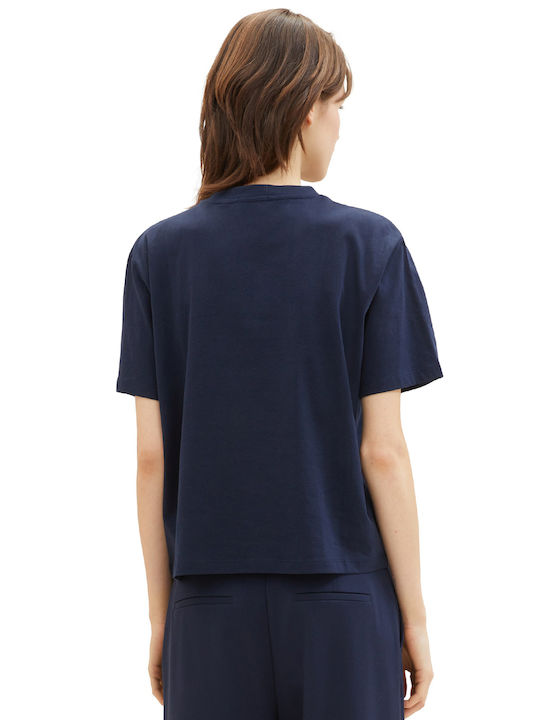 Tom Tailor Damen Bluse Sky Captain Blue