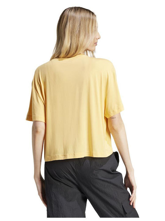 Adidas Women's Short Sleeve Blouse City Escape Loose Crop Tee Is0664