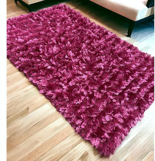 Linea Home Ribbon Χαλί Ορθογώνιο Shaggy Φούξια 60x90cm
