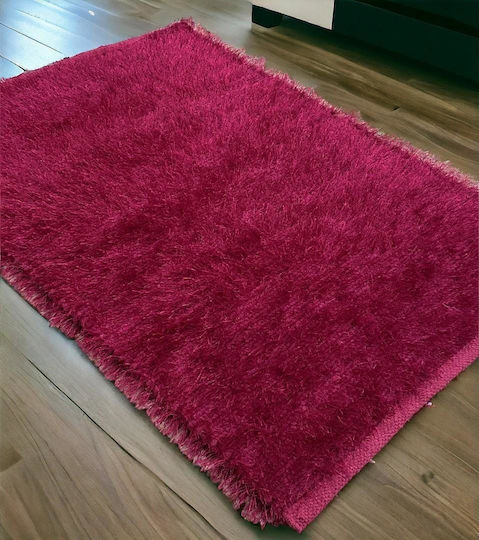 Linea Home Zottelig Synthetisch,Polyester/Cotton/Leather Fuchsia