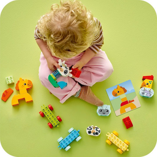 LEGO Trenul cu Animale Duplo pentru 1.5+ Ani 19 Bucăți