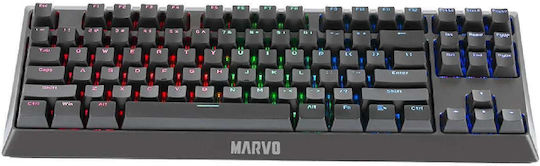 Marvo KG953G Gaming Μηχανικό Πληκτρολόγιο Tenkeyless με Custom Blue διακόπτες και RGB φωτισμό (Αγγλικό US)