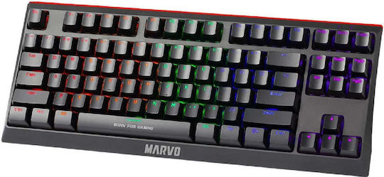 Marvo KG953G Gaming Μηχανικό Πληκτρολόγιο Tenkeyless με Custom Blue διακόπτες και RGB φωτισμό (Αγγλικό US)