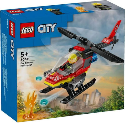 Lego -Stadt Fire Rescue Helicopter für 5+ Jahre