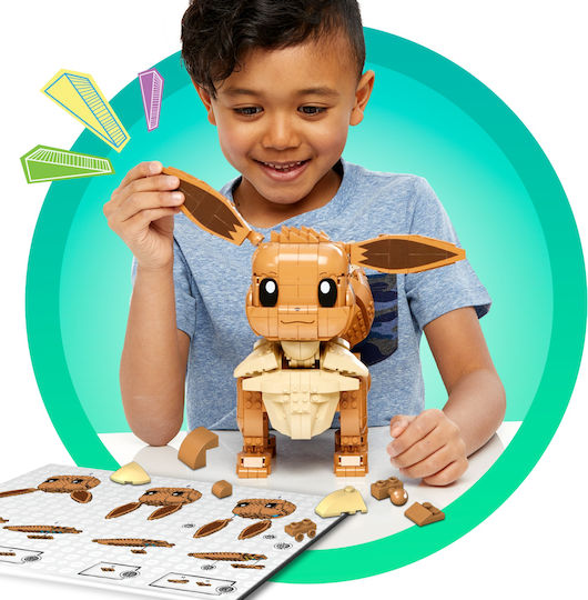 Mega Bloks Building Blocks Mega Construx Pokémon Eevee Jumbo For 10+ Years 824 Pieces