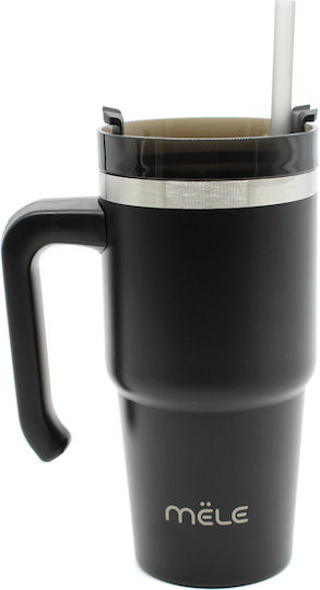 Mele Ποτήρι Θερμός 600ml Μαύρο
