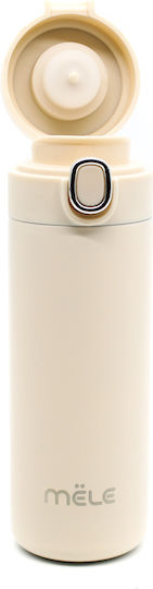 Mele Μπουκάλι Θερμός 400ml Μπεζ