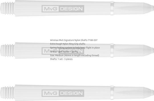 Winmau MvG Signature Nylon Зелен Среден Стебло за Стрели