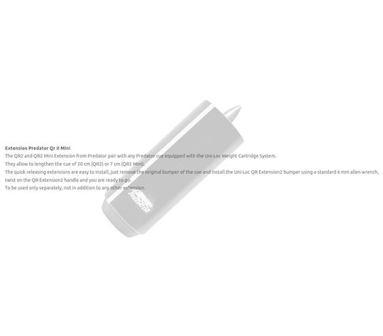 Predator Προέκταση Στέκας Μπιλιάρδου 1τμχ 14811