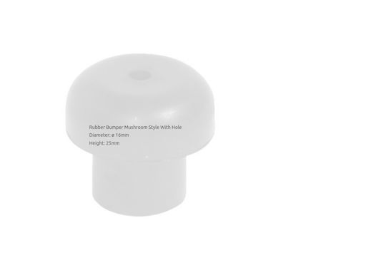 Nir Italia Rubber Bumper Mushroom Style with Hole Protector Steak guard Μπιλιάρδου 1pcs 14193
