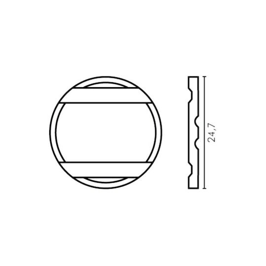 Nir Italia 4 Grooves 4 Grooves Κερματοδέκτης για Ποδοσφαιράκι Μάρκα Κερματοδέκτη 1τμχ