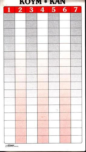 CHartosyn Bloc de înregistrare scor 19x10cm. pentru Kum-Kan de foi 1buc