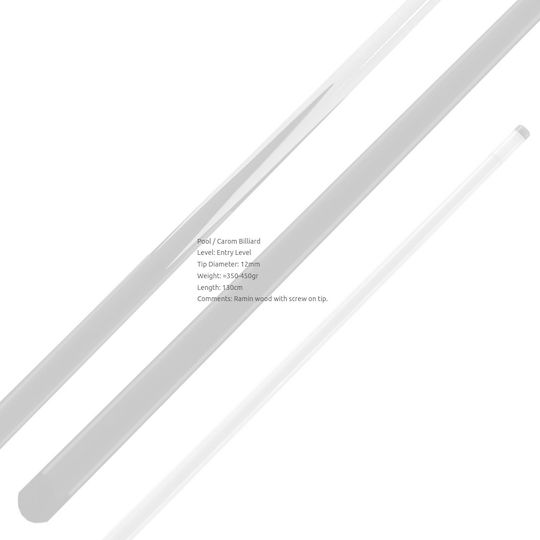 Nir Italia Ramin 130 Short American One Unit Pool Cue 130cm