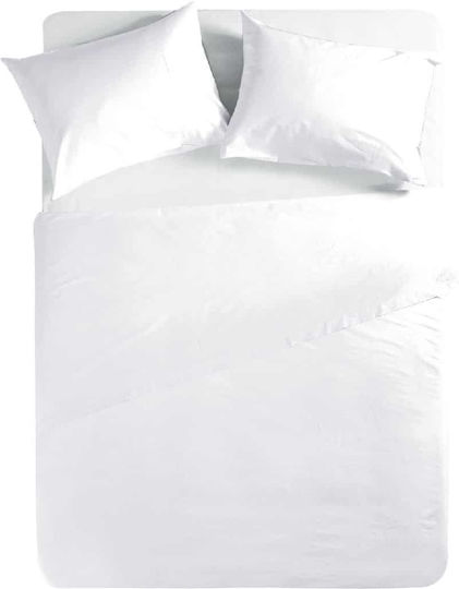 Nef-Nef Homeware Basic Υπέρδιπλο 160x200+30εκ. με Λάστιχο 200 White