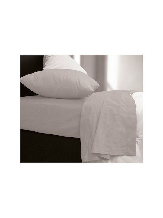 Nef-Nef Homeware Sheet Super-Double 240x270cm. Basic 011709 726 Light Grey