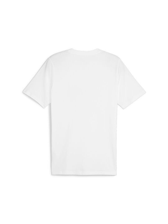 Puma T-shirt Bărbătesc cu Mânecă Scurtă White