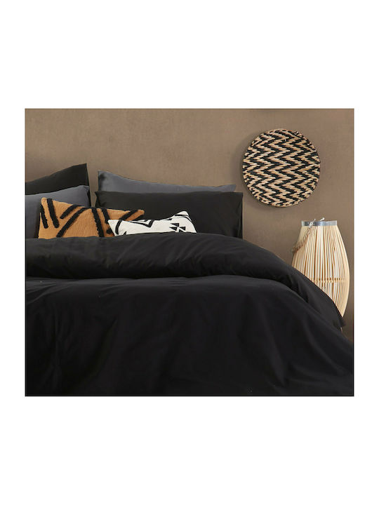 Nef-Nef Homeware Sheet for Single Bed 170x270cm. Basic 011708 1136-Black