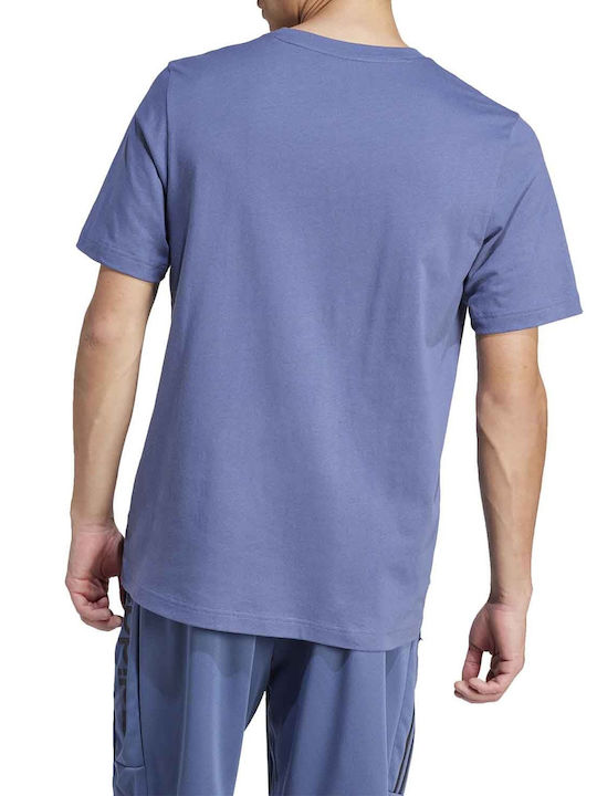 Adidas Future Icons Badge Bărbați T-shirt Sportiv cu Mânecă Scurtă Albastru