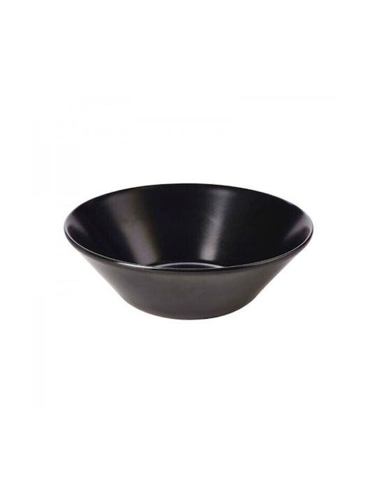 Soler Hispania Bol de Servire Rotund Ceramică Negru cu Diametru 24buc 6buc