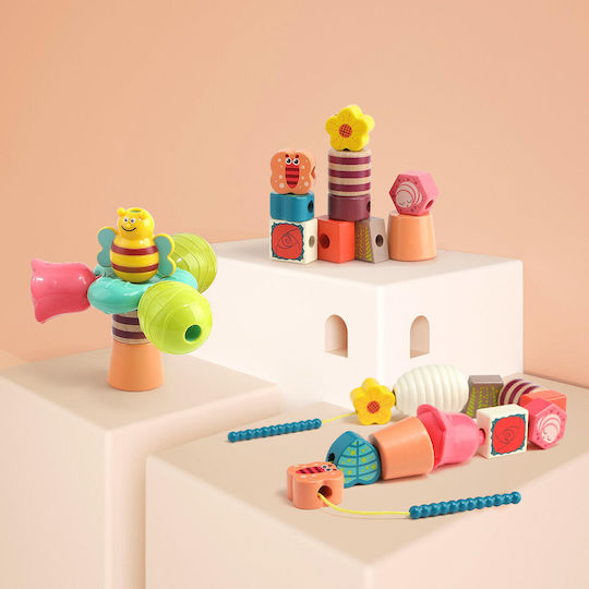 Top Bright Building Blocks Animals Flowers for 1.5+ Years 16 Pieces