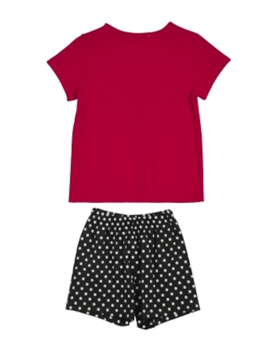 Stardust Kids Pyjamas Summer Red Black